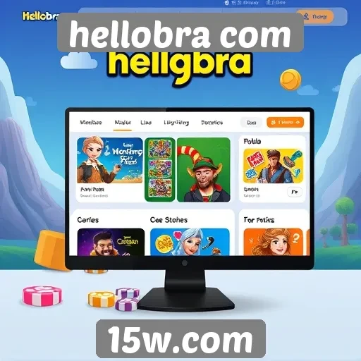 Interface e usabilidade do site de jogos hellobra